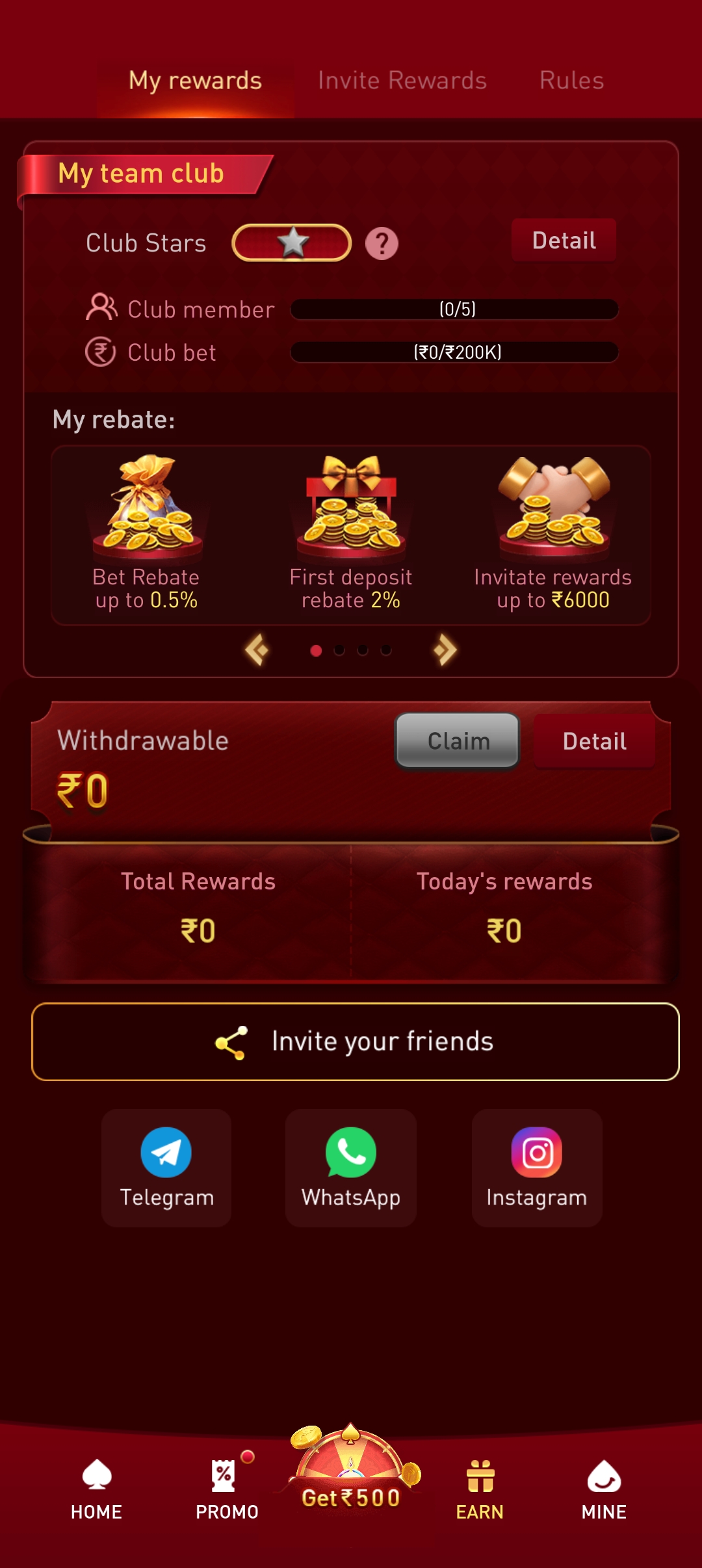 777in app screenshot — Real-time leaderboards