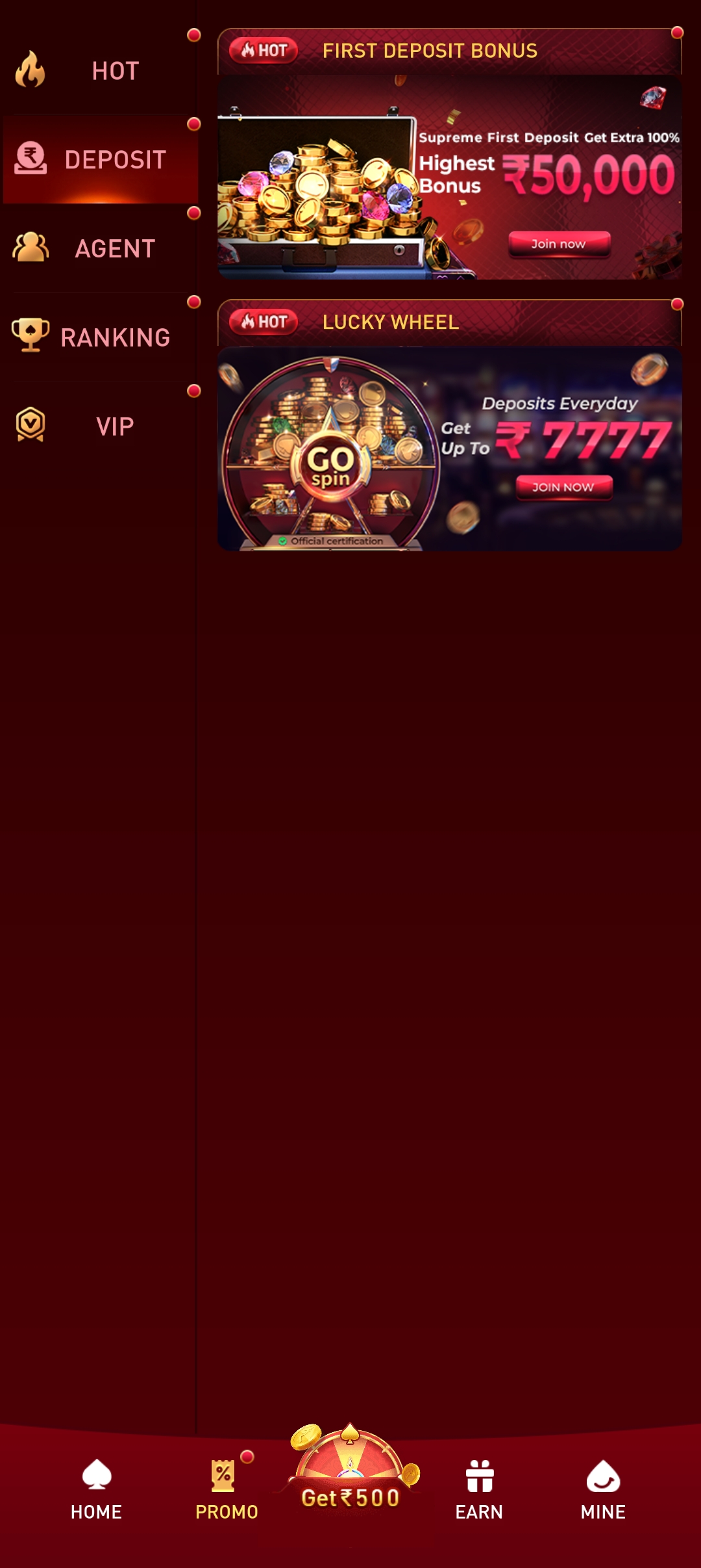 777in app screenshot — Live tables with real dealers